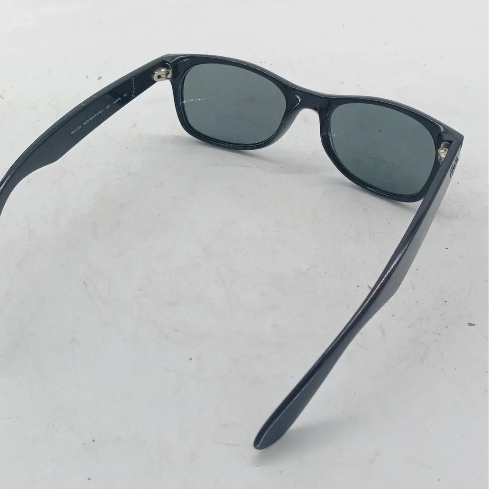 Ray-Ban RB2132 New Wayfarer 901 Black Sunglasses Made Italy Frames Only 80